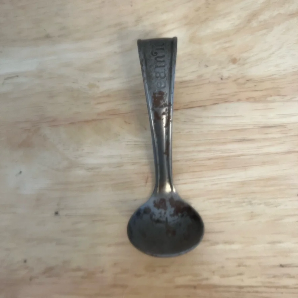 Vintage Metal Spoon Cream top